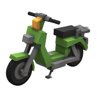 scooter in Minecraft version  sticker