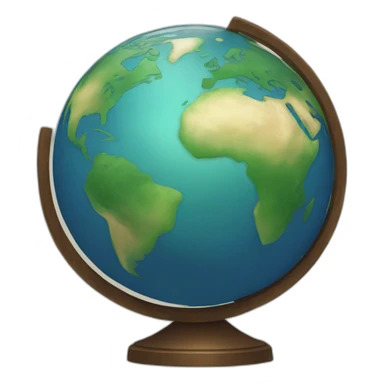 panther globe atlas world sticker