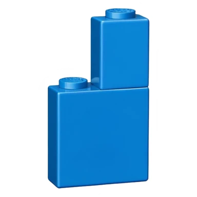 blue lego brick sticker