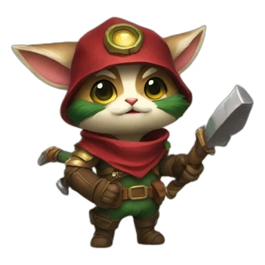 Teemo league of legends sticker