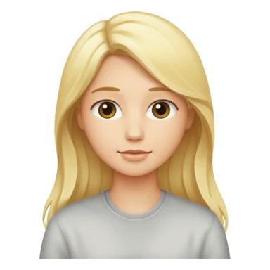 Fresh blonde hair  sticker