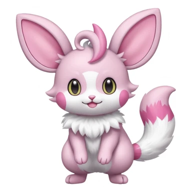  Fey Toony Espurr-Minccino-Skitty-Sprigatito-fusion-hybrid sticker