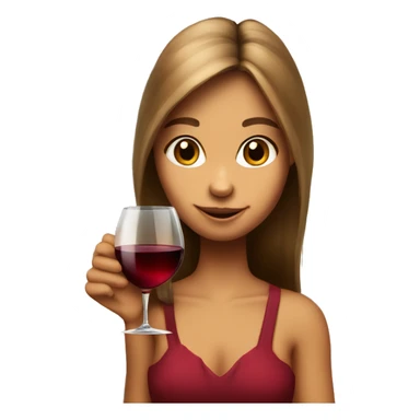 a girl chipmunk with a glass of wine sticker