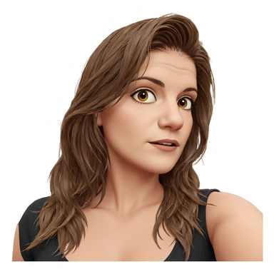 girl with brown eyes outdoors sticker