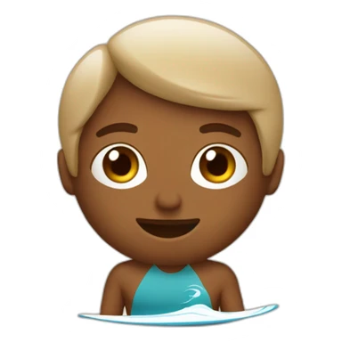 A surfer in cappuccino  sticker