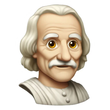 thomas hobbes, old and fat sticker