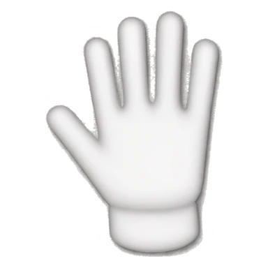 white glove with rhinestones  sticker