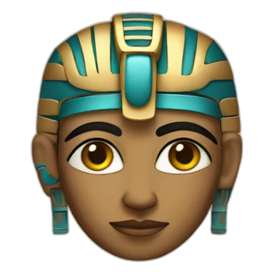 egyptian fresk in mayan style sticker