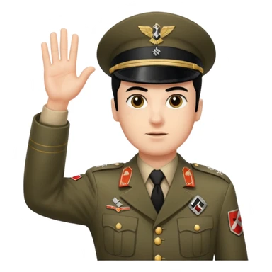 Nazi salut Hitler sticker