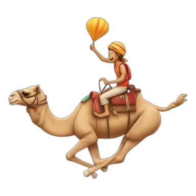 camel surfing sticker