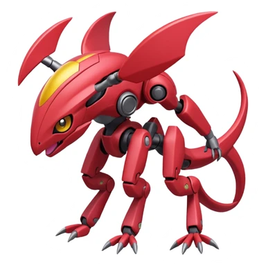 Heliolisk-Cyclizar-Genesect-Pokémon, full body sticker