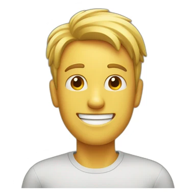 Happy guy with attention deficit disorder sticker