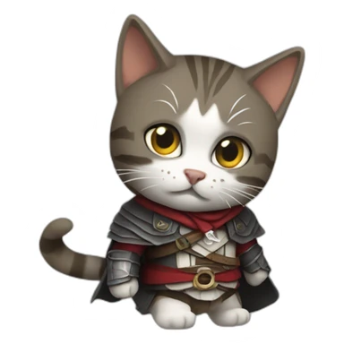 Assassins-creed-cat sticker