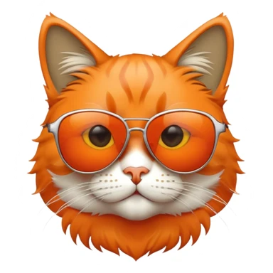 cool cat wearing sunglasses sticker