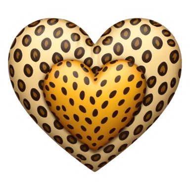 cuore leopardato sticker