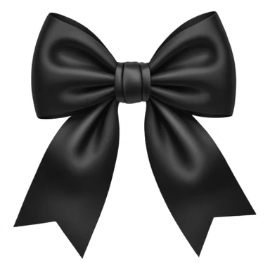 Black bow sticker