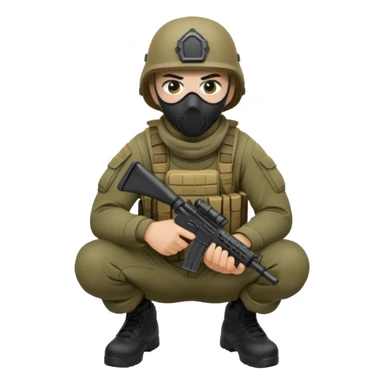 soldier-crouching-with-tactical-mask sticker