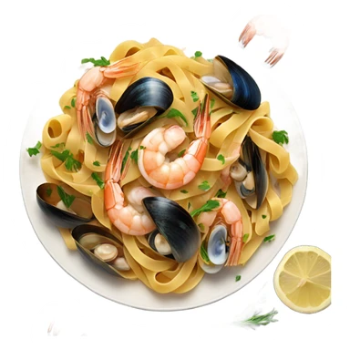 Pasta with seafood  sticker