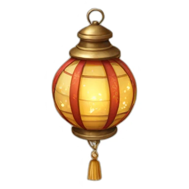 christmas-lantern-with-decoration sticker