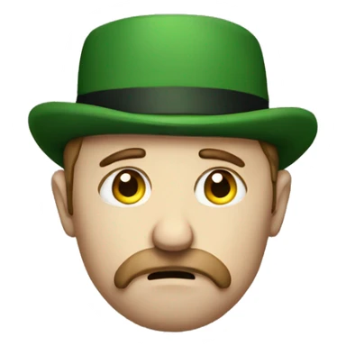 irish sad man sticker