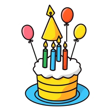 Happy birthday sticker