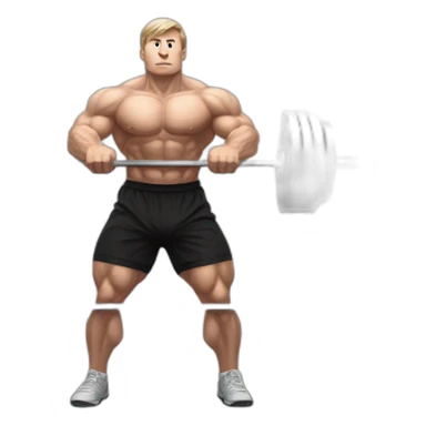 Ilya bogatov doing dead lift sticker