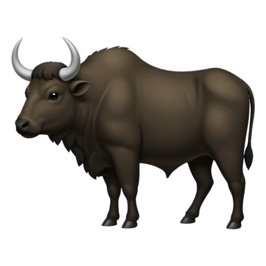 La silhouette du symbole du taureau espagnol en noir  sticker