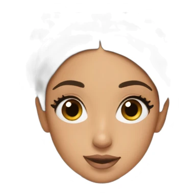 ariana grande with an high ponytai sticker