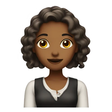 Girl at happy hour sticker