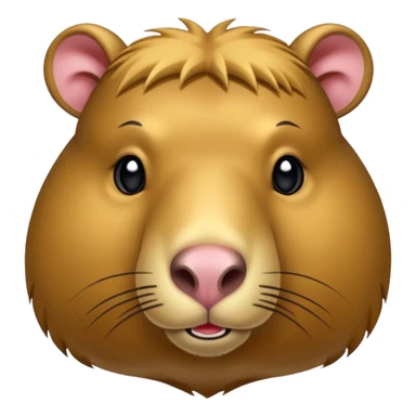 uma moeda de capybara fofinha kawai sticker