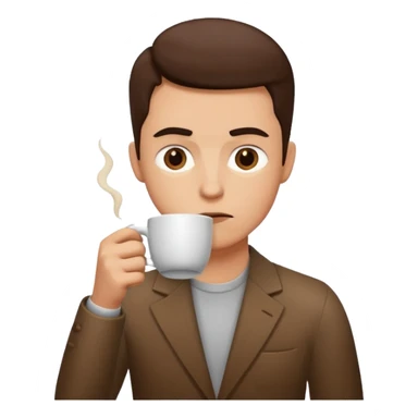 Simple Balance waage mit kaffe auf der starken seite und schlaf auf der schwachen seite sticker