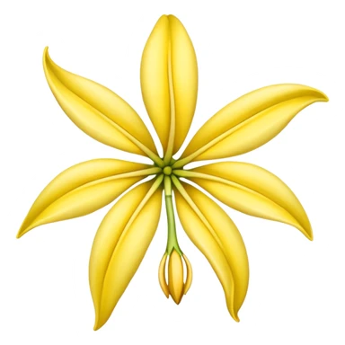 ylang ylang flower sticker
