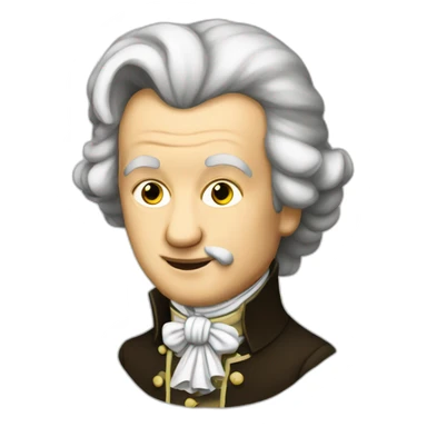 Mozart qui fume sticker