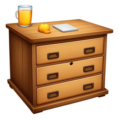 table with drawers sticker