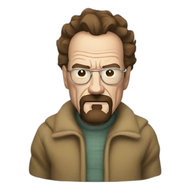 walter white in furry suit sticker