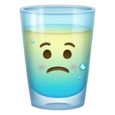 vaso con agua sticker