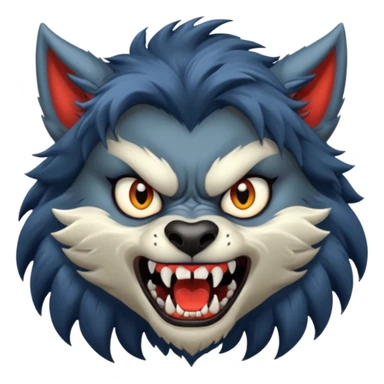 girl werewolf sticker