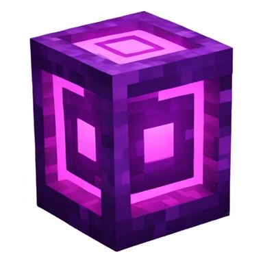 Minecraft nether portal neon sticker