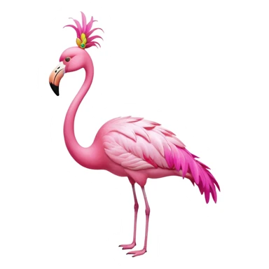 flamingo wearing sunglasses sticker