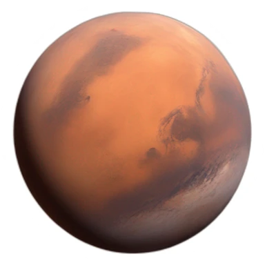 Mars red planet sticker