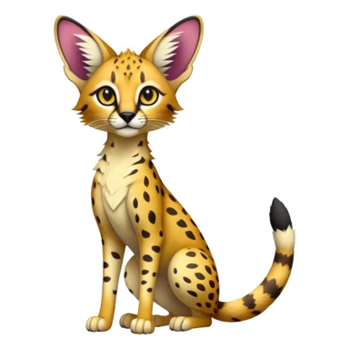 Colorful Exotic Tropical Trico-Vernid-Fionbri-Serval-hybrid (full body) sticker
