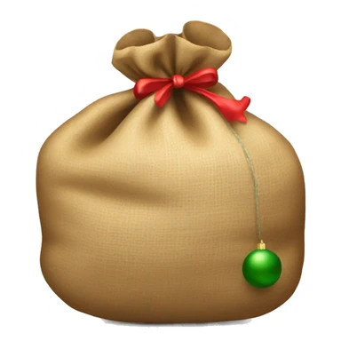 sack full of Christmas presents sticker
