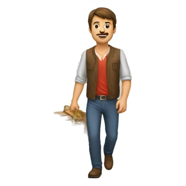 Andando a cabllo sticker