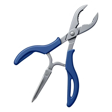 Navy blue craft pliers sticker