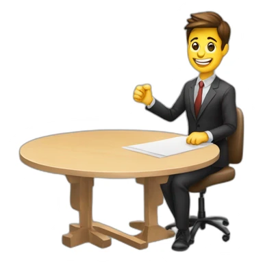 Asesor Inmobiliario  Century21  sonriendo con table en la mano sticker