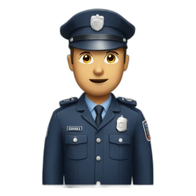 bad French police officer sticker