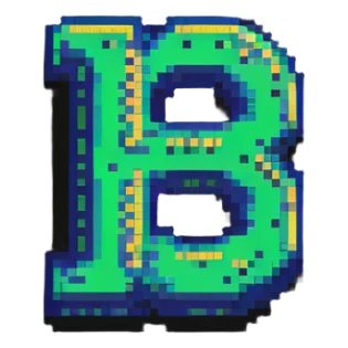 S.R CRYPTO logo text displayed in classic 8-bit pixel style sticker