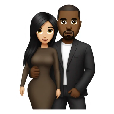 kanye west dressing up as kim kardashion sticker