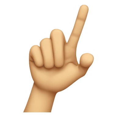 Emoji touching index fingers sticker