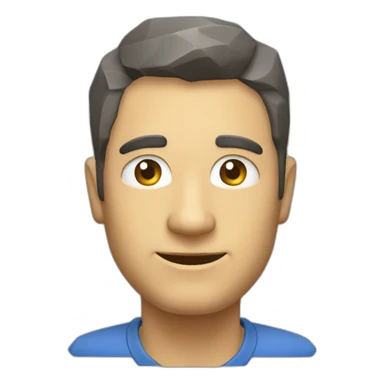 flat-shaded-low-polygon-computer sticker